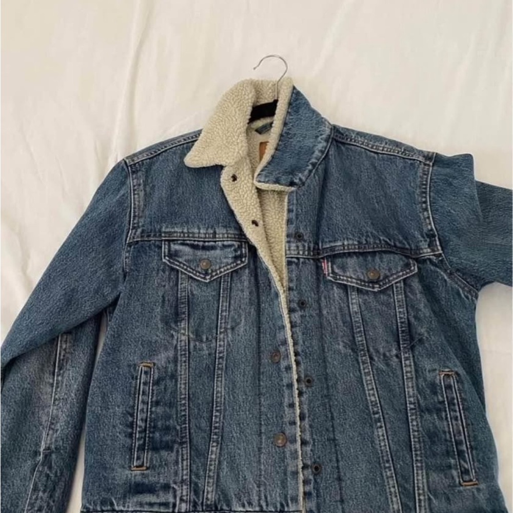 Levi’s premium ex-boyfriend fit Sherpa jacket - Picture 4 of 4
